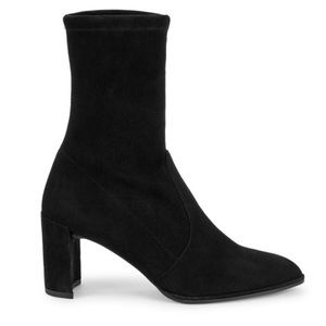 Stuart Weitzman Prancer Suede Sock Booties